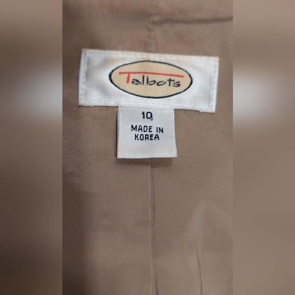 Talbots Tan Textured Blazer - Picture 10 of 14